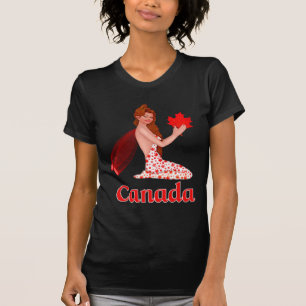 T-shirt Pixie canadienne avec feuille d'érable