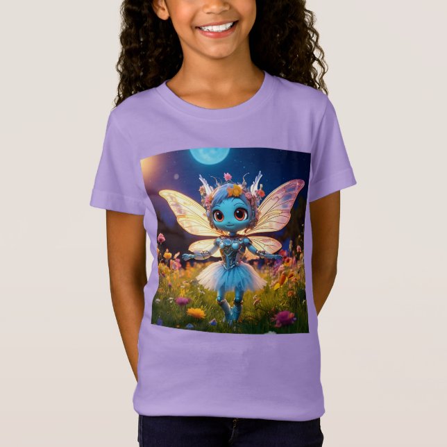 T-Shirt Pixie Robot Ballerina Danser en Fleur sauvage (Devant)