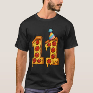 T-shirt Pizza 11e anniversaire 11 ans Vieux Casquette de p