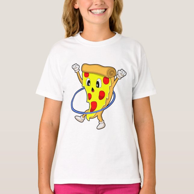 T-shirt Pizza à Fitness avec pneus Fitness.PNG (Devant)