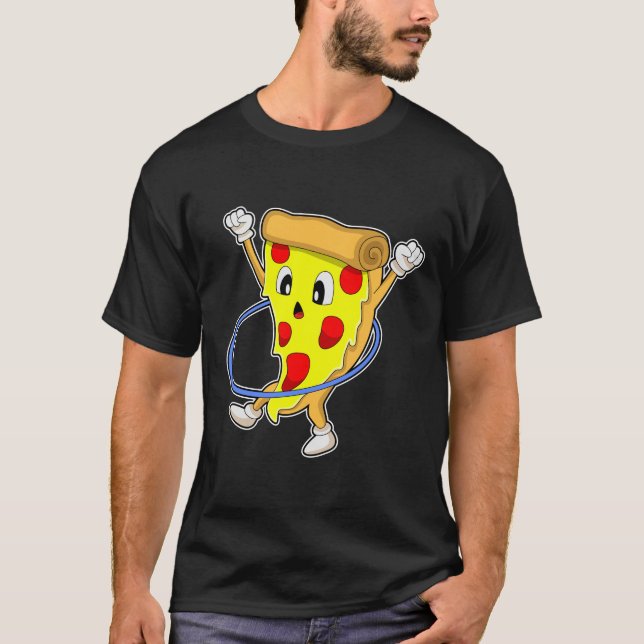 T-shirt Pizza à Fitness avec pneus Fitness.PNG (Devant)