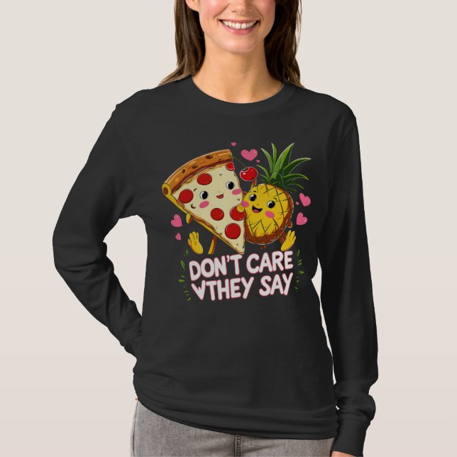 T-shirt Pizza à l'ananas (Devant)