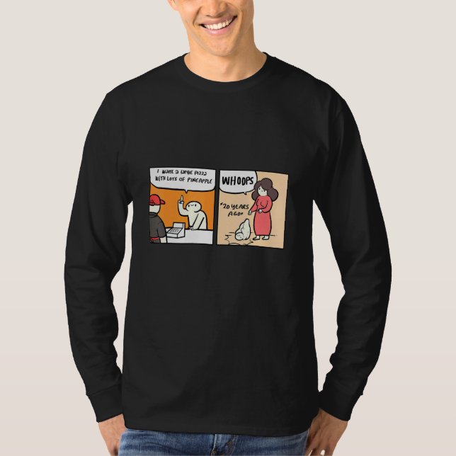 T-shirt Pizza à l'ananas (Devant)