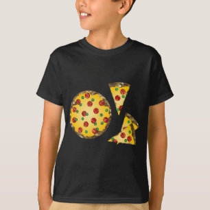 T-shirt pizza à paillettes