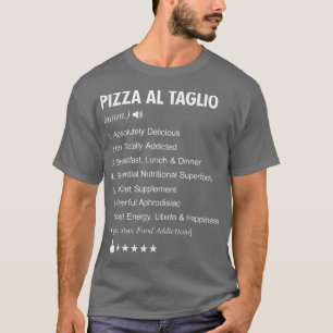 T-shirt Pizza Al Taglio Définition Signifiant Drôle