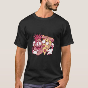 T-shirt Pizza Ananas Crazy Calories Mème Fâcheux Bizarre
