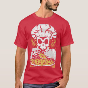 T-shirt Pizza Ananas Lover Drôle Skeleton Chef Pineapp