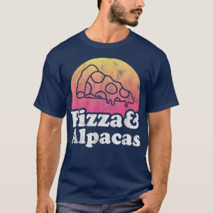 T-shirt Pizza and Alpacas or Alpaca 