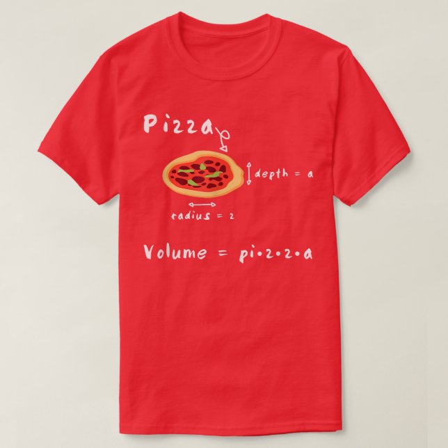 T-shirt Pizza And Math - Mème Enseignant Drôle Math 139629 (Design devant)