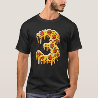 T-shirt Pizza Anniversaire Party 3ème 3 ans Anniversaire G