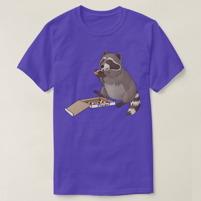T-shirt Pizza au raton laveur (Design devant)