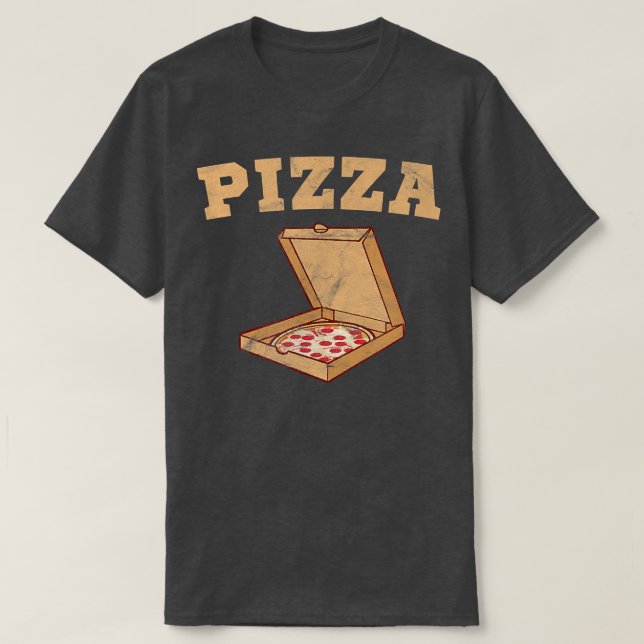 T-shirt Pizza Avec Une Pizza Dans Une Boîte - Pizza 250946 (Design devant)