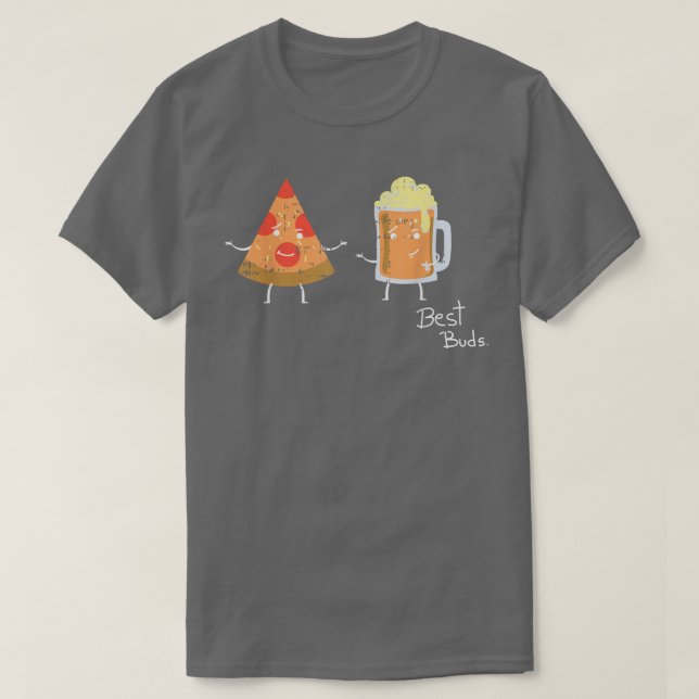 T-shirt Pizza Beer Best Bume Costume Cute Easy Food Hallow (Design devant)