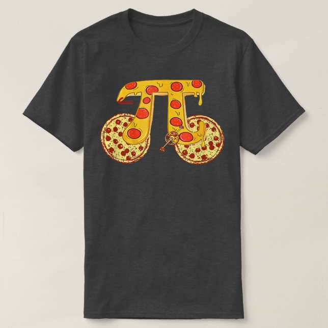 T-shirt Pizza Bike Pi Day 3 14473001 (Design devant)
