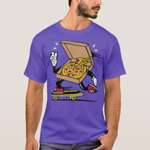 T-shirt Pizza Bo Skateboard Pizza Skater Kawaii Skater Fu