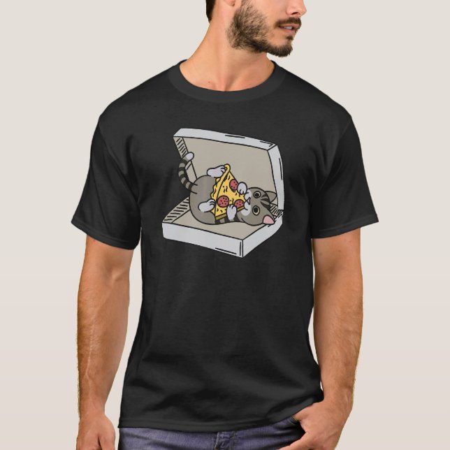 T-shirt Pizza  Chat Tabby Animal de compagnie (Devant)