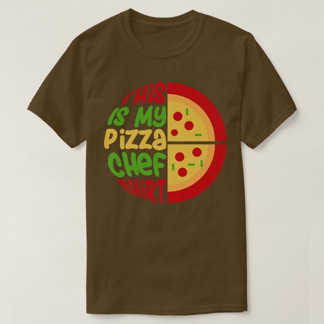 T-shirt Pizza Chef cuisine italienne Pizza (Design devant)
