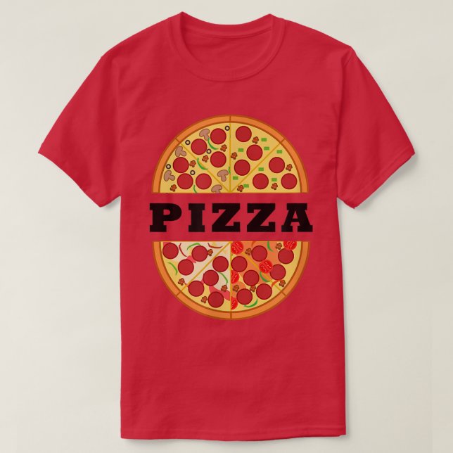 T-shirt Pizza Chef Drôle Pizza Faire De La Nourriture Ital (Design devant)