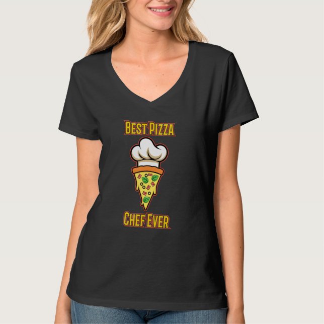 T-shirt Pizza Chef Hobby Pizza Maker Drôle Dire (Devant)