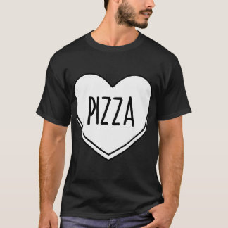 T-shirt Pizza cœur Saint-Valentin s Hommes Femmes Pepperon