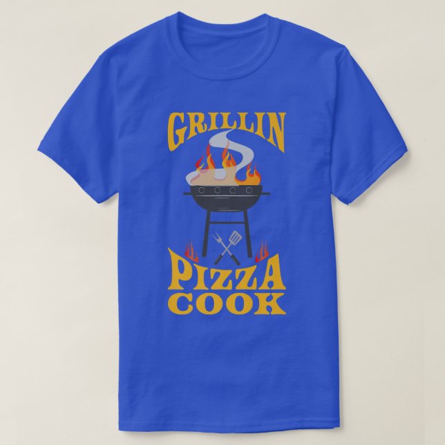 T-shirt Pizza Cook Grill Smoker & Barbecue Chef (Design devant)