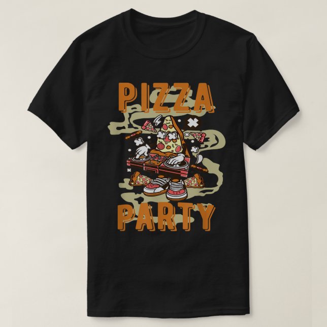 T-shirt Pizza cool  (Design devant)