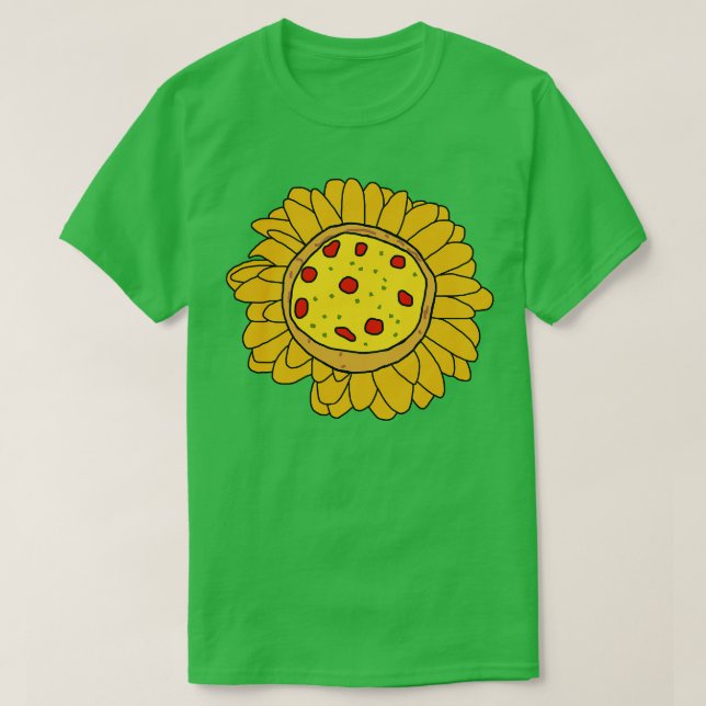 T-shirt Pizza Daisy Flower (Design devant)