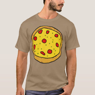 T-shirt Pizza de croûte fine