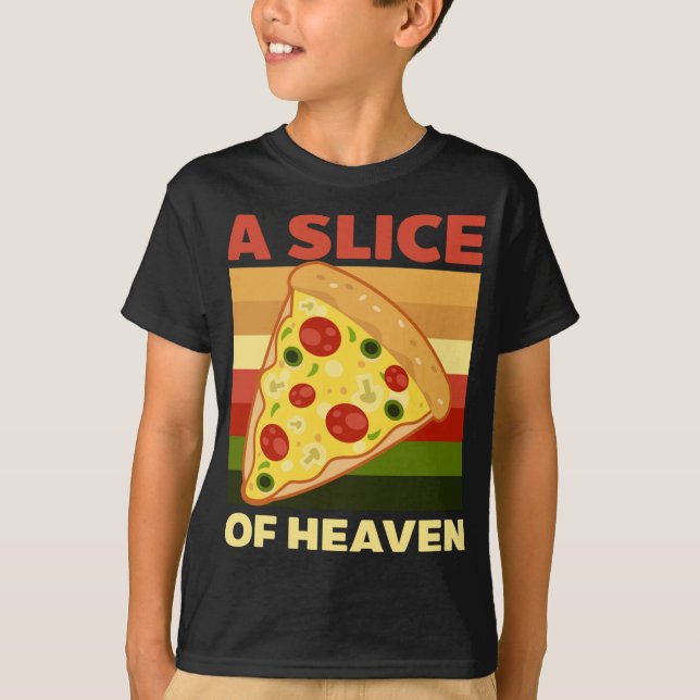 T-shirt Pizza De Design Du Ciel (Devant)