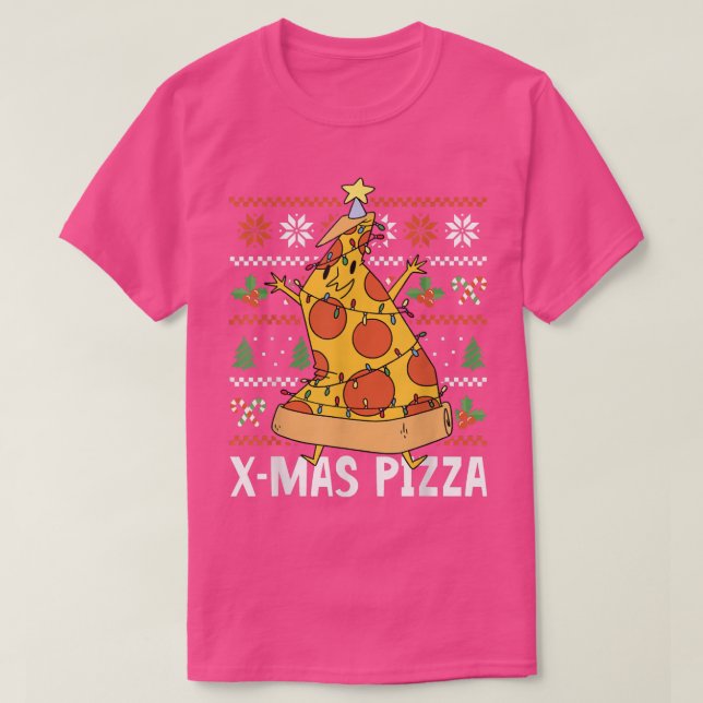 T-shirt Pizza de Noël  (Design devant)