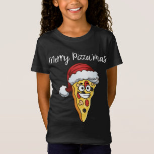 T-Shirt Pizza de Noël Funny Joyeux Pizzamas - Xmas Pizza L