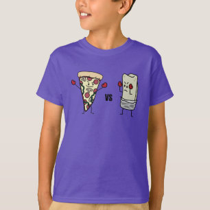 T-shirt Pizza de pepperoni CONTRE le burrito : Mexicain