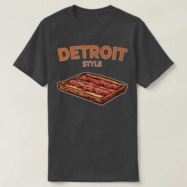 T-shirt Pizza de style Détroit  (Design devant)