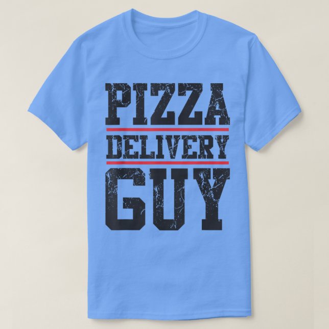 T-shirt Pizza Delivery Guy Matching Pizza Costume For Men  (Design devant)