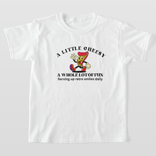 T-shirt Pizza Dessin Animé Rétro Vintage