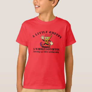 T-shirt Pizza Dessin Animé Rétro Vintage