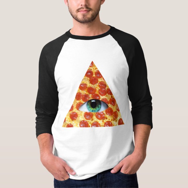 T-shirt Pizza d'Illuminati (Devant)