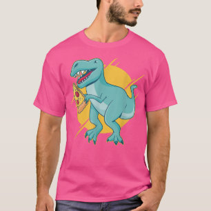 T-shirt Pizza Dinosaur Cool Retro Amusement bizarre Bizarr
