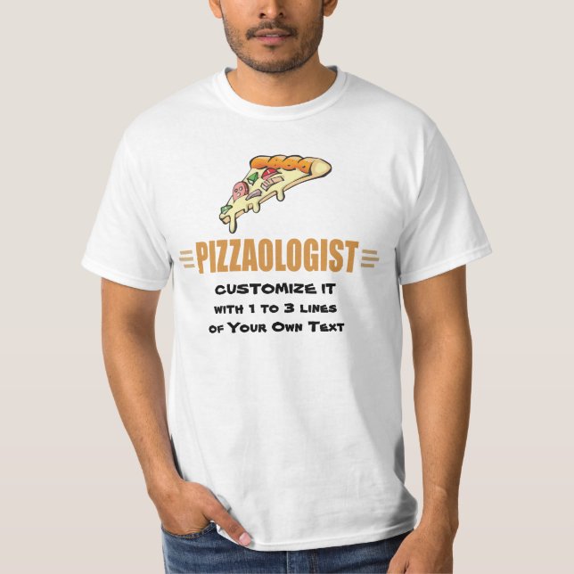 T-shirt Pizza drôle (Devant)
