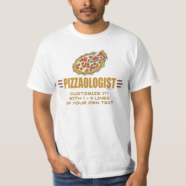 T-shirt Pizza drôle (Devant)