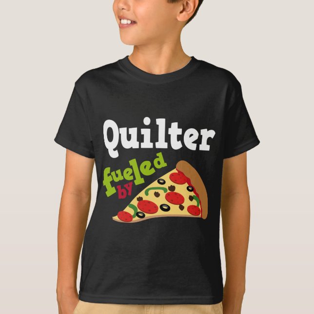 T-shirt Pizza (drôle) de Quilter (Devant)