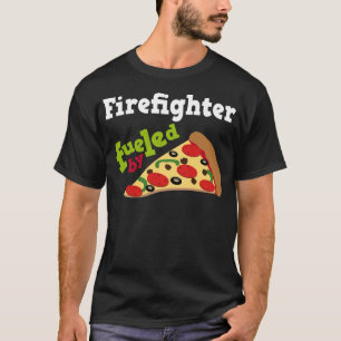 T-shirt Pizza (drôle) de sapeur-pompier