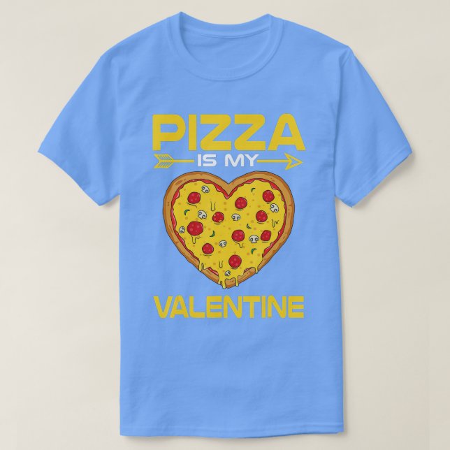 T-shirt Pizza Drôle Est Ma Saint Valentin Cadeaux Garçons  (Design devant)