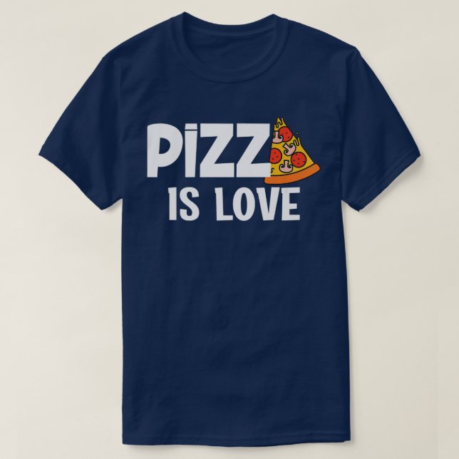 T-shirt Pizza Drôle Est Une Partie Amoureuse Du Ciel 853 (Design devant)