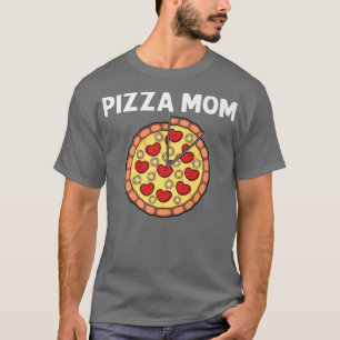 T-shirt Pizza Drôle Pour Maman Mère Pizza Chef Pepper