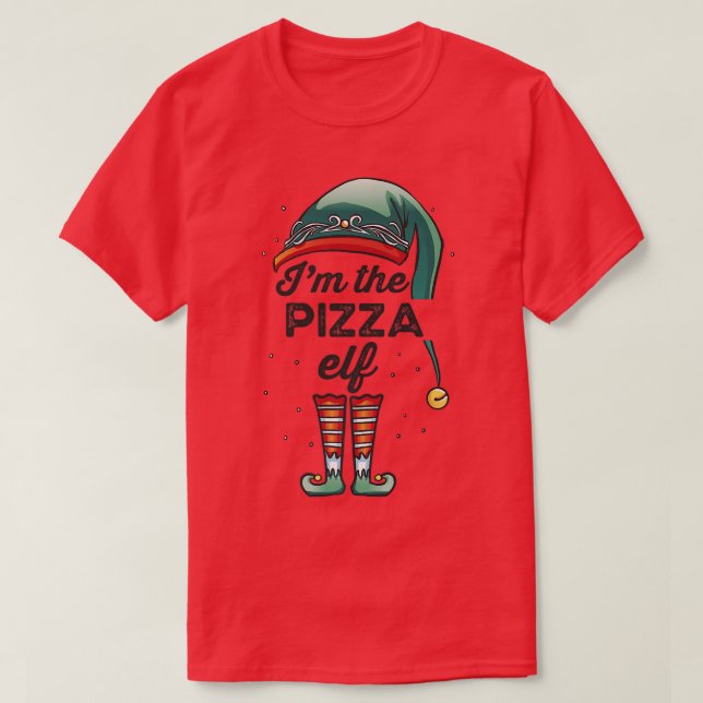T-shirt Pizza Elf Group Family Matching (Design devant)