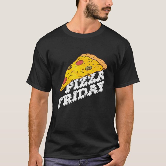 T-shirt Pizza en tranches de nourriture Pizza Pizza (Devant)