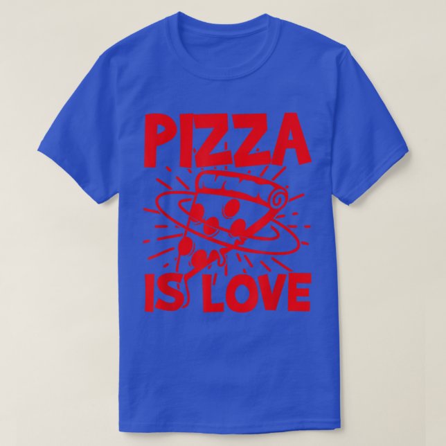 T-shirt Pizza Est Amoureux Pizza Amateurs Vêtements Pour V (Design devant)