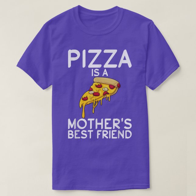 T-shirt Pizza Est La Mère Meilleur Ami Snack Pizzalove Piz (Design devant)