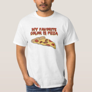 T-shirt Pizza Est Ma Couleur Favorite T Chemise